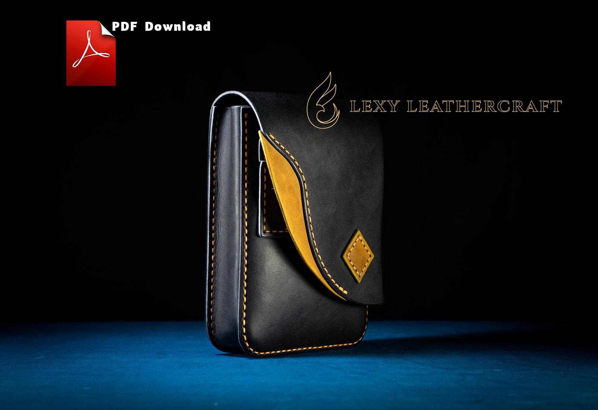 Belt Pouch Pattern Leather DIY Small Belt Pouch Belt Bag Pattern