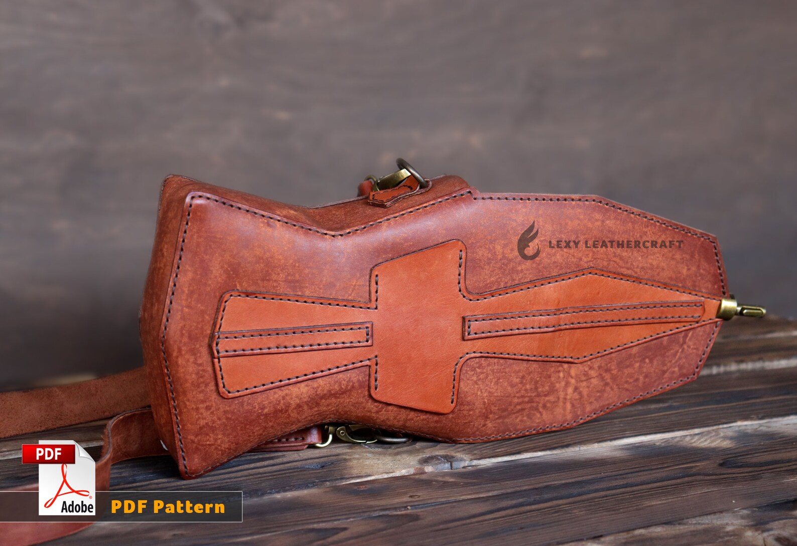 Leather Belt Pouch Pattern Leather Bag Pattern Crossbody Etsy