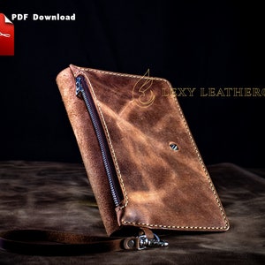 Leather clutch pattern clutch purse pdf Leather DIY Pdf Download image 4