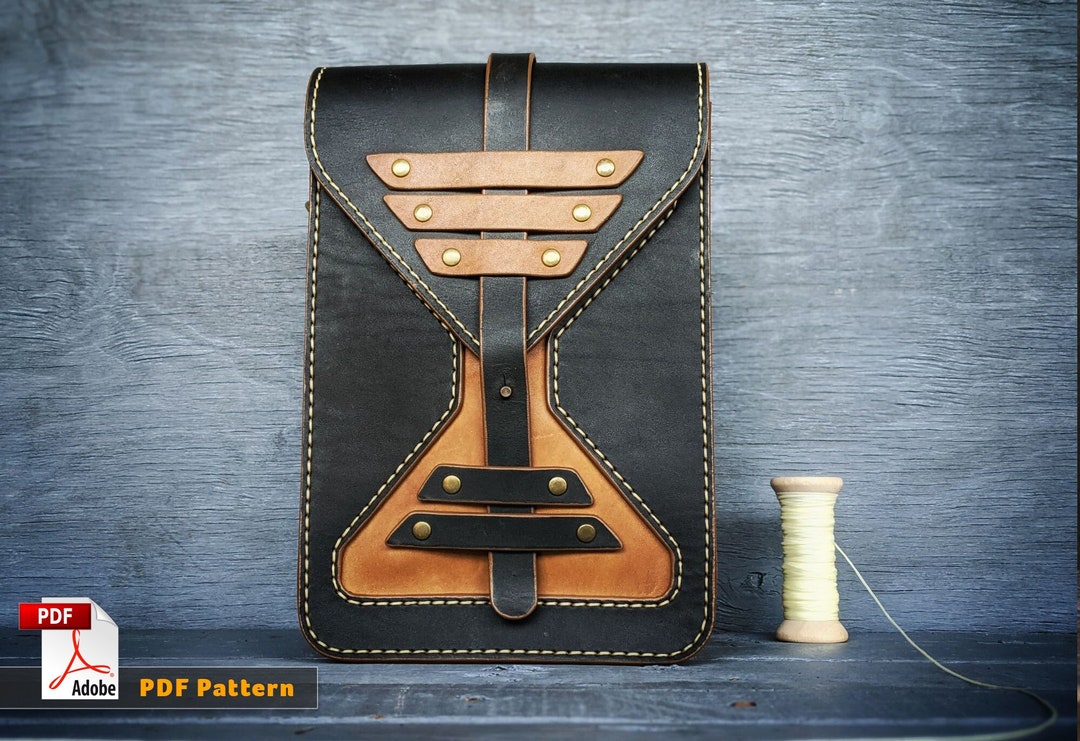 Leather Crossbody Bag Pattern - Shoulder Bag Pdf - Leather Bag Pattern ...