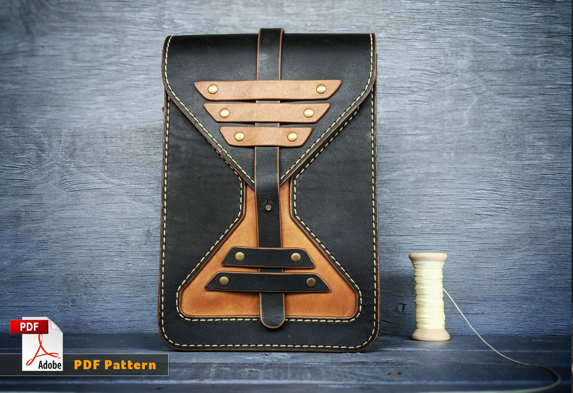 Leather Crossbody Bag Pattern - Shoulder Bag Pdf - Leather Bag Pattern ...