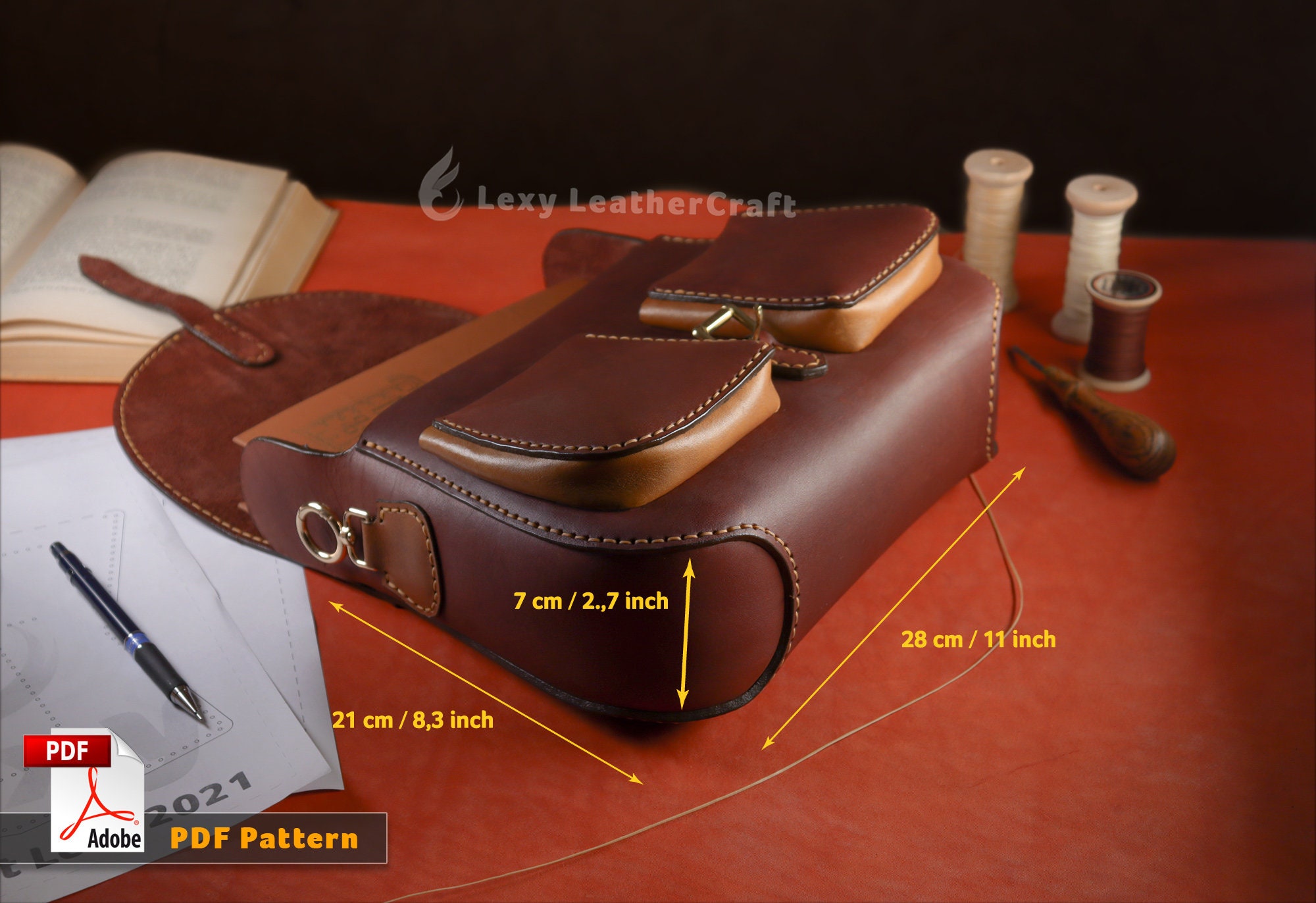 Pattern Print Welder Crossbody bags