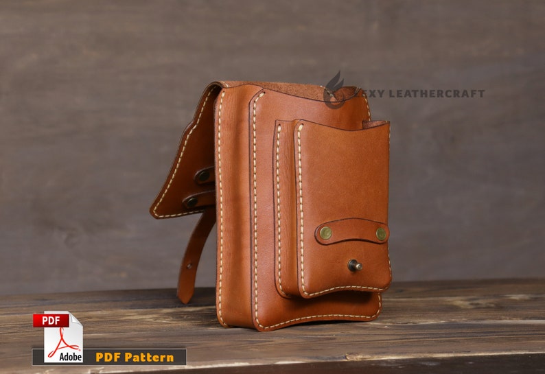 Leather Belt Pouch Pattern Leather Pattern Leather Pouch Etsy