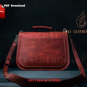 Bag Pattern Leather Bag Template Satchel Bag Pdf Crossbody Bag