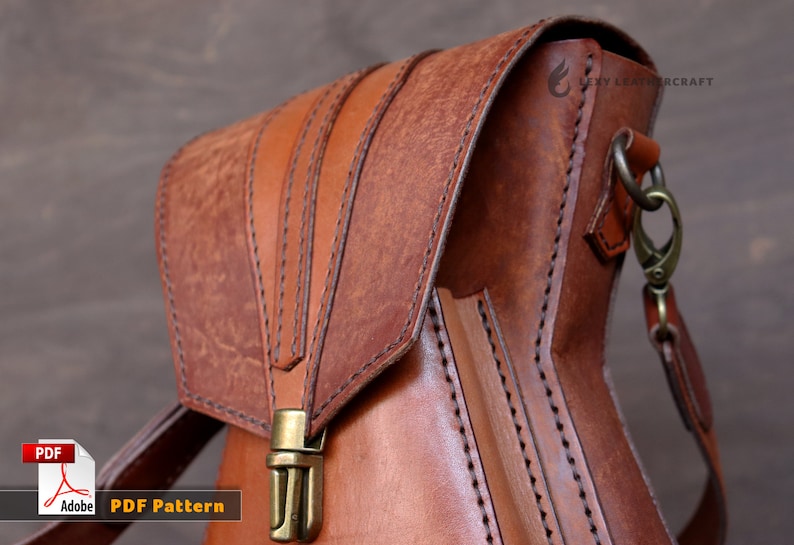 Leather Belt Pouch Pattern Leather Bag Pattern Crossbody Etsy