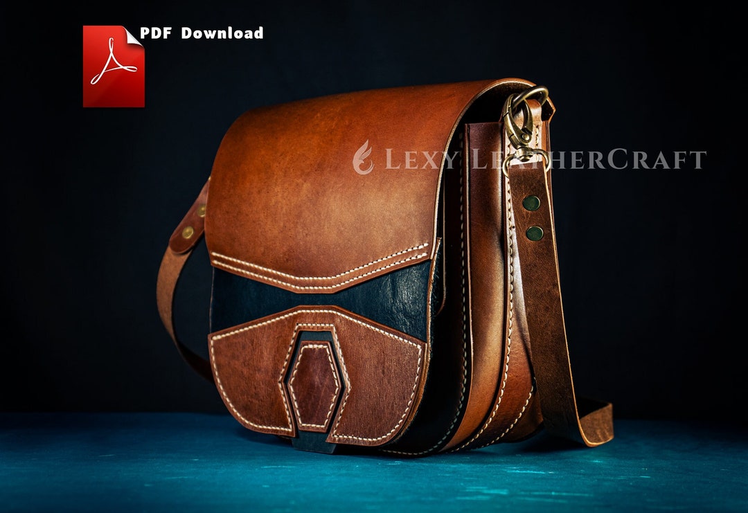 Crossbody Bag Pattern Leather Bag Pattern Leather Template Vintage Bag