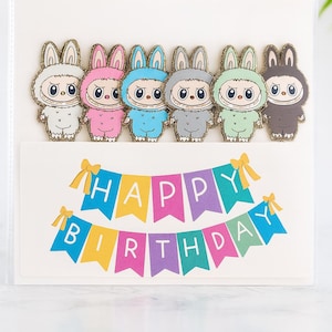 Labubu Cupcake Toppers | The Monsters Cupcake Toppers | Labubu Birthday Party Decor | Labubu Party | Labubu Collection