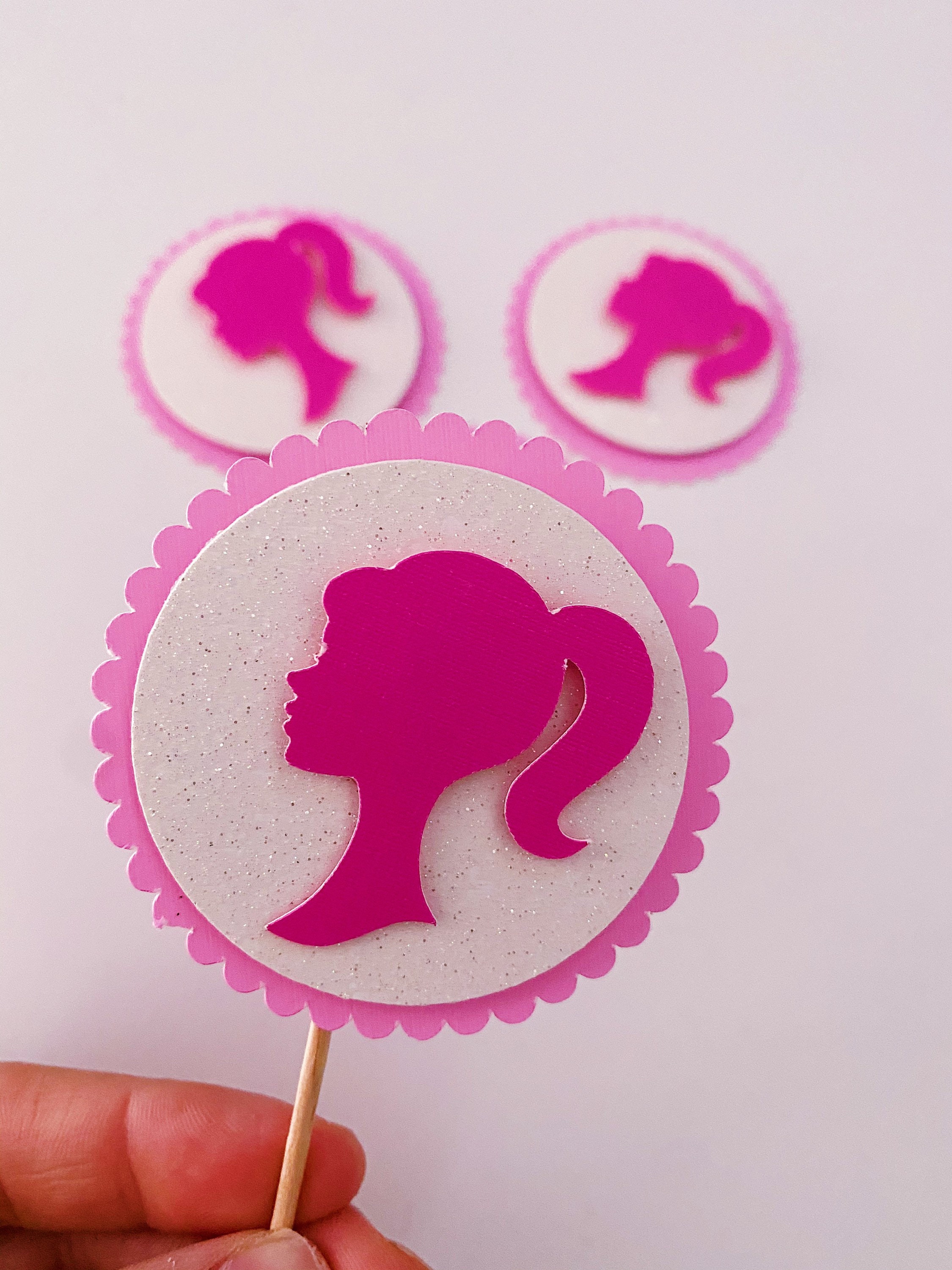 Barbie Inspired Cupcake Toppers Barbie Party Favors | Etsy