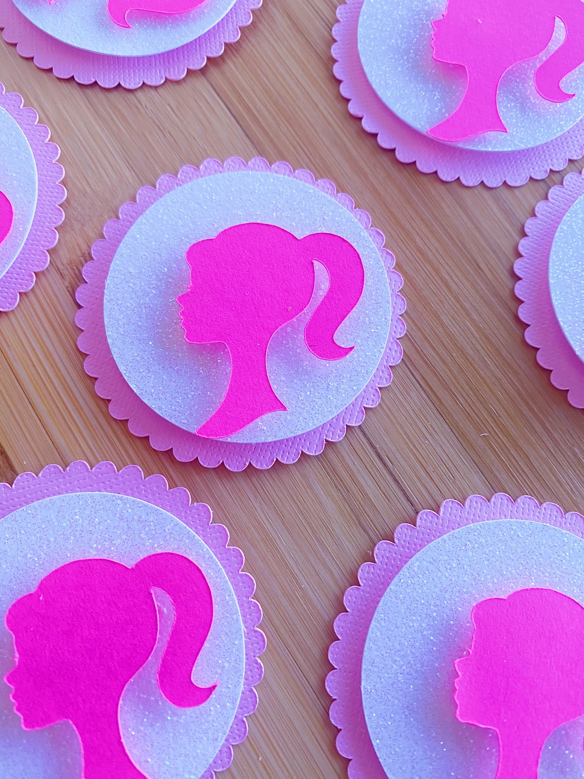 Barbie Inspired Cupcake Toppers Barbie Party Favors | Etsy
