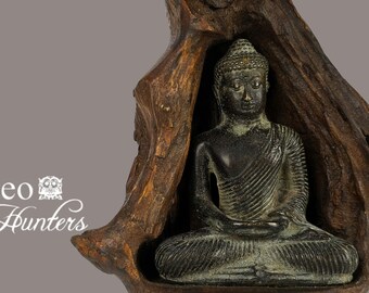 インドアンティーク仏像 仏像 - アンティーク インドネシア スタイル ジャワ アモガシッディ