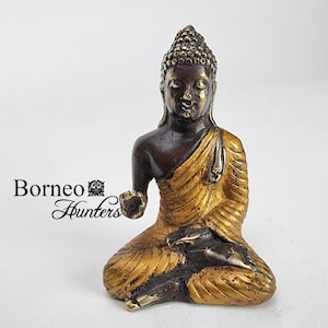 2.5&quot; Abhaya Buddha Sitting Buddha Brass Buddha Buddha Of Overcoming Fears Offering Blessing