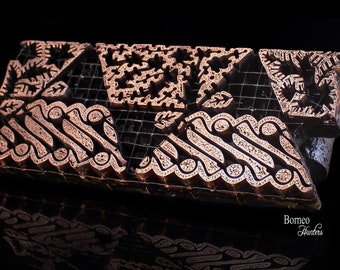 Batik Stamp Antique Copper Tjap Chop Textile Fabric Sarong Hand Printing Block Decorative Art Home Decor Collectible Stamp/Stempel
