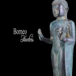 Standing Buddha 11&quot;Bronze Buddha Statue In Abhaya Mudra Of &quot;Protection,Peace,Benevolence,Dispelling Of Fear&quot; And Vitakra Mudra Of Teaching