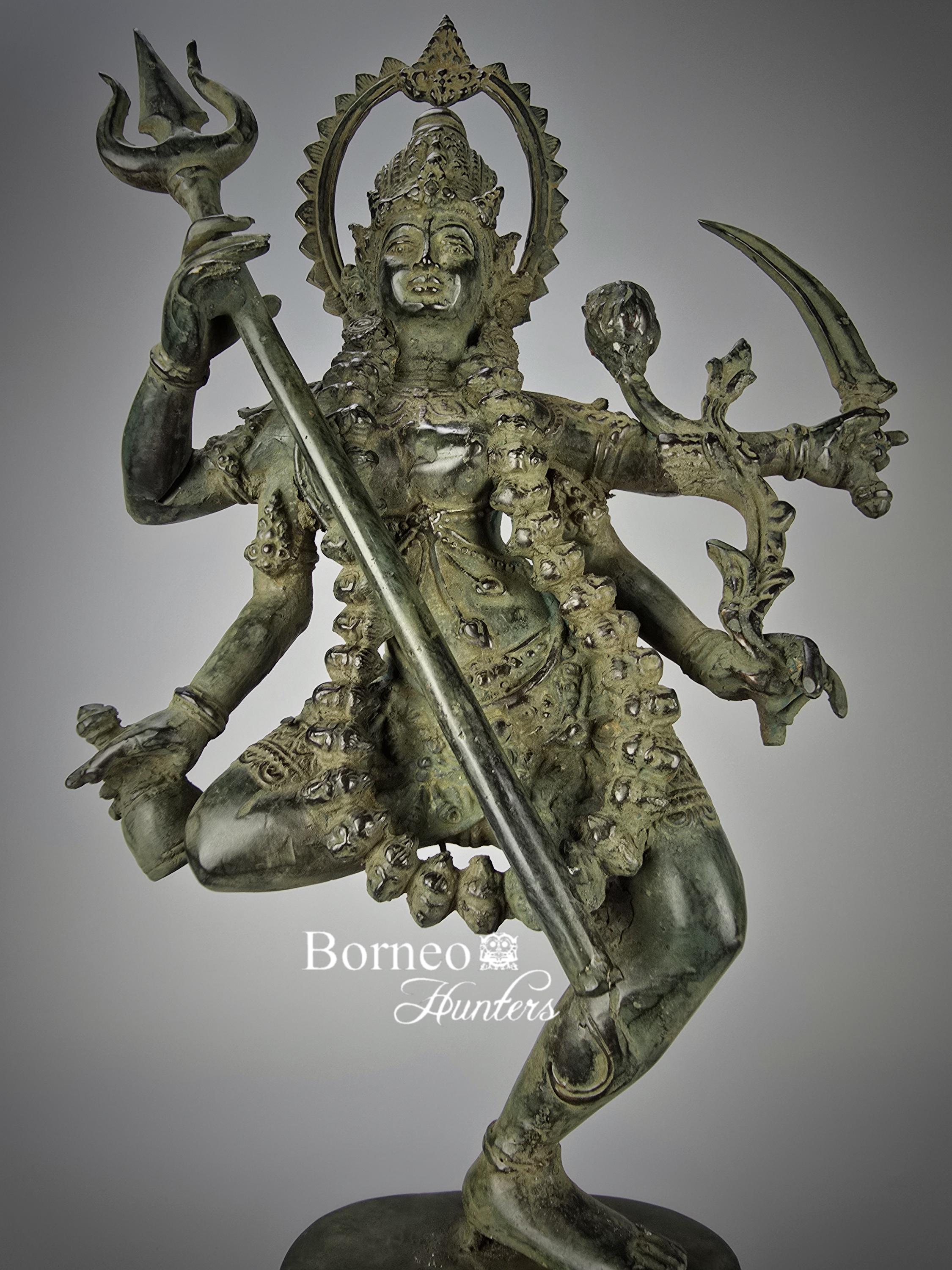Vintage Bronze Dancing Kali Statue - Hindu Goddess Sculpture (42.5cm) -  Etsy Finland, image size:2250x3000
