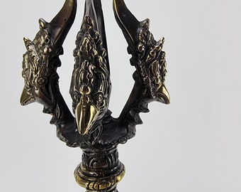 Brass Vajra,dorje, Thunderbolt 42.5CMPUJA Symbolic Tool of Brass Vajra,dorje, Thunderbolt 42.5CMPUJA Symbolic Tool of