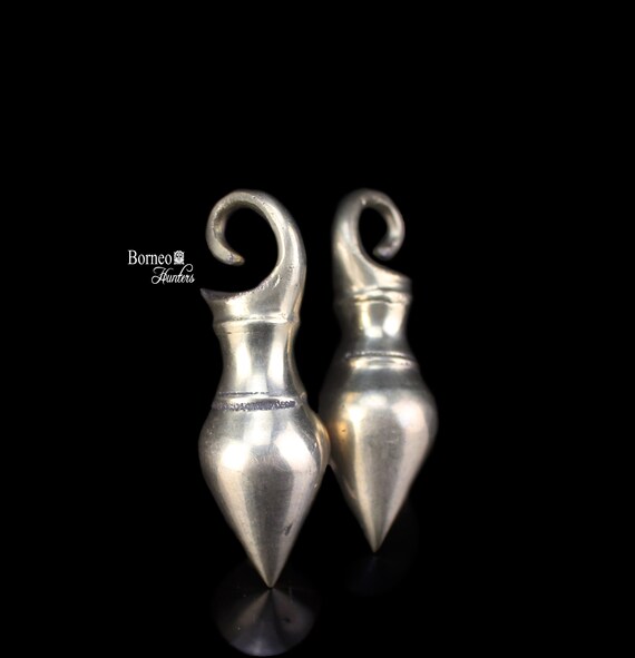 3x1" Tribal Ear Weights From Borneo Dayak Tribe B… - image 4