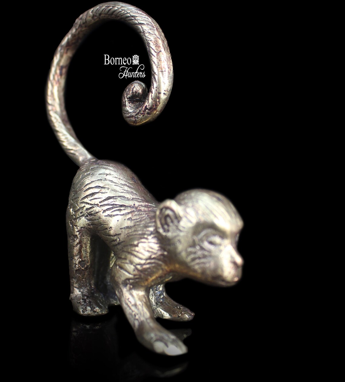 Two Vintage Brass MONKEYS 6.1 & 4 Monkey Figurines Etsy