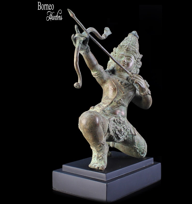 Bronze Hindu God Rama Sculpture: Master Archer Statue, 25cm - Etsy