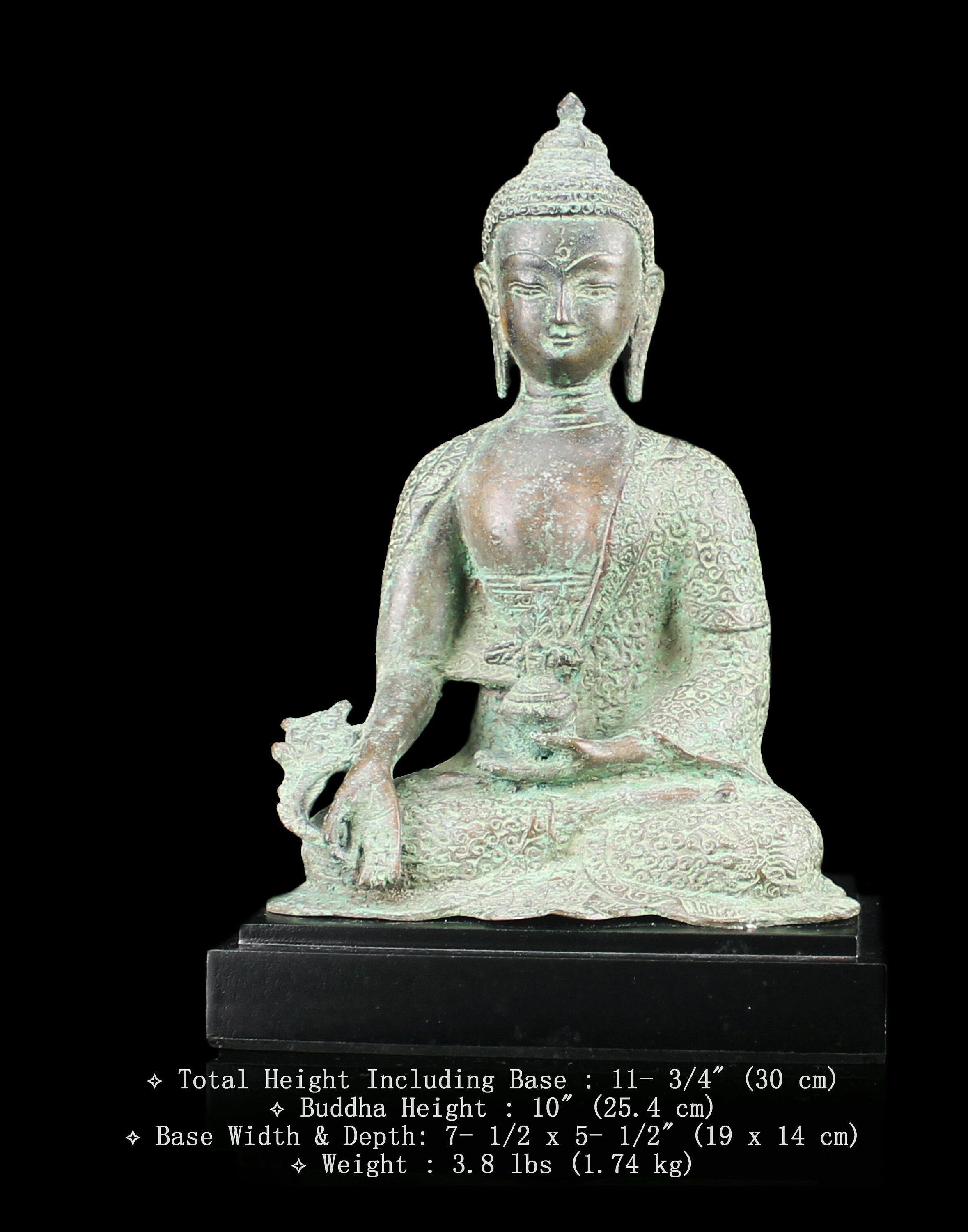 Abhaya Buddha Altar Candle Holder - 30cm x 17cm Abhaya Buddha Altar Candle Holder - 30cm x 17cm