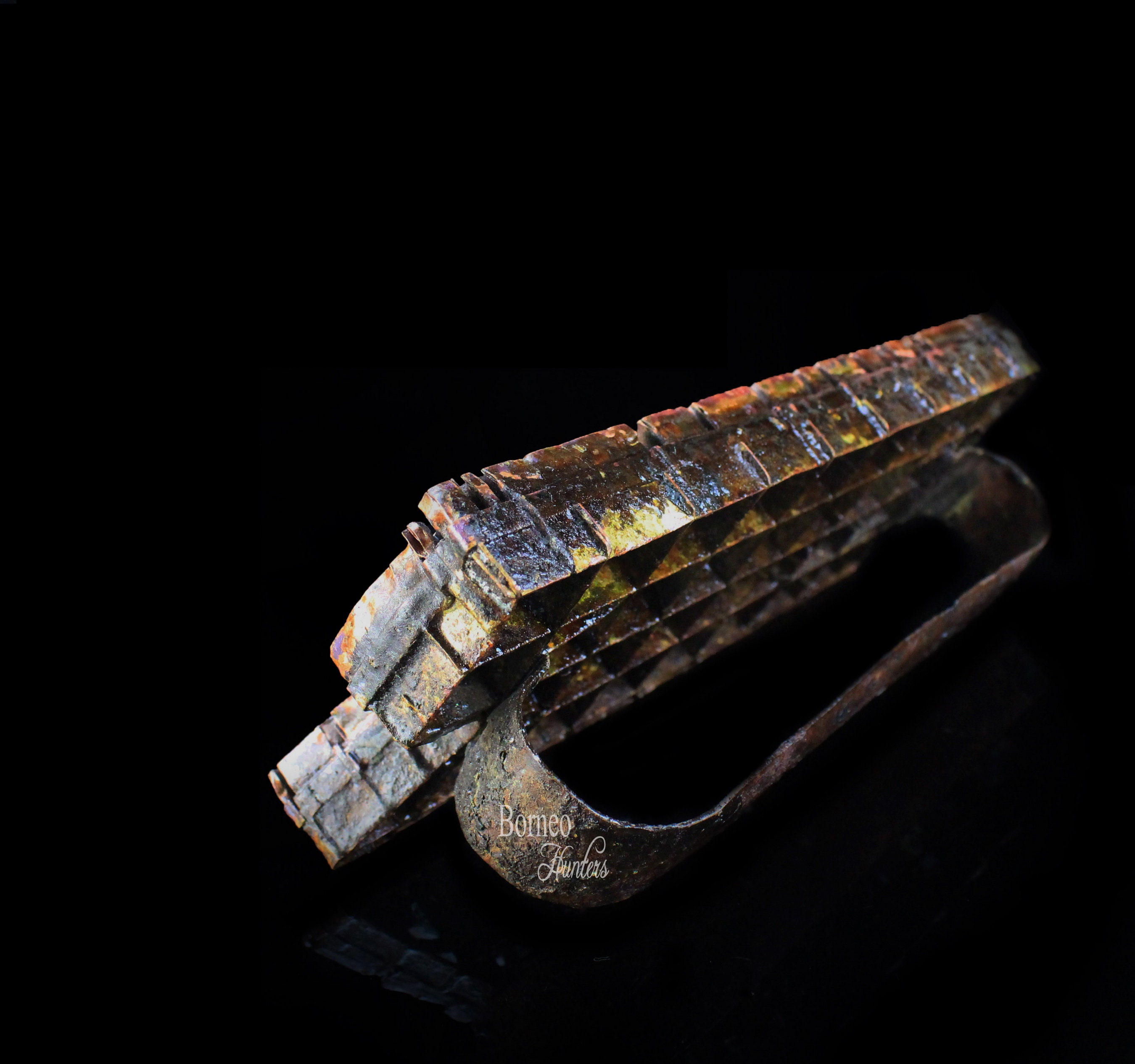 インドネシア木製バティックチャンプ Ａ インドネシア木製バティックチャンプ A 美術品・アンティーク