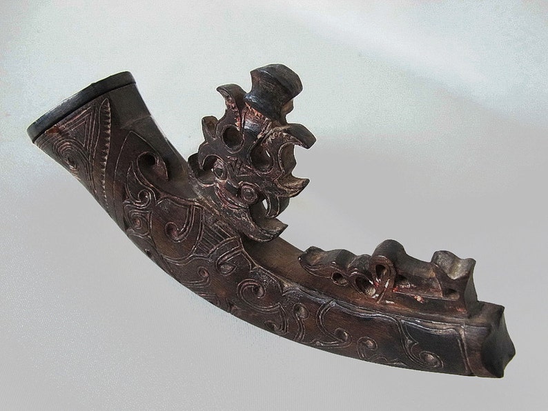 Antique Vintage Horn // Gun Powder Holder From Batak Toba Etsy