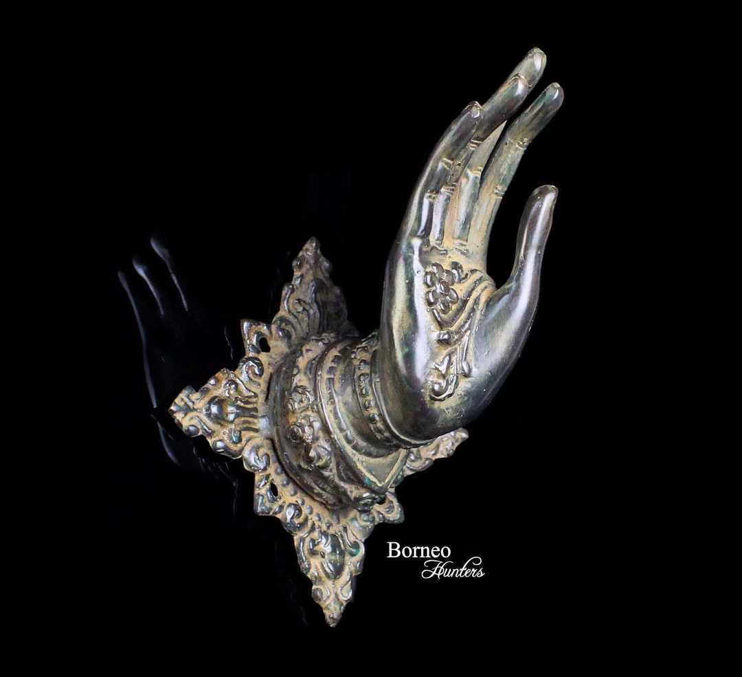 Buddha Hand LEFT Hand Sculpture 7.5x5.6abhaya Protection Gesture