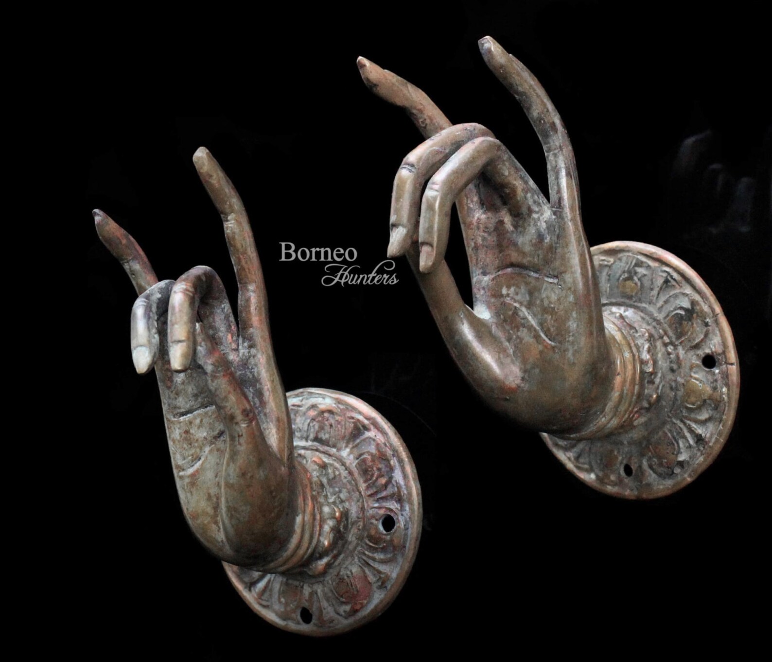 Bronze Buddha Hand Sculpture 5.3x1.5x4 in Vitakra Mudra Etsy