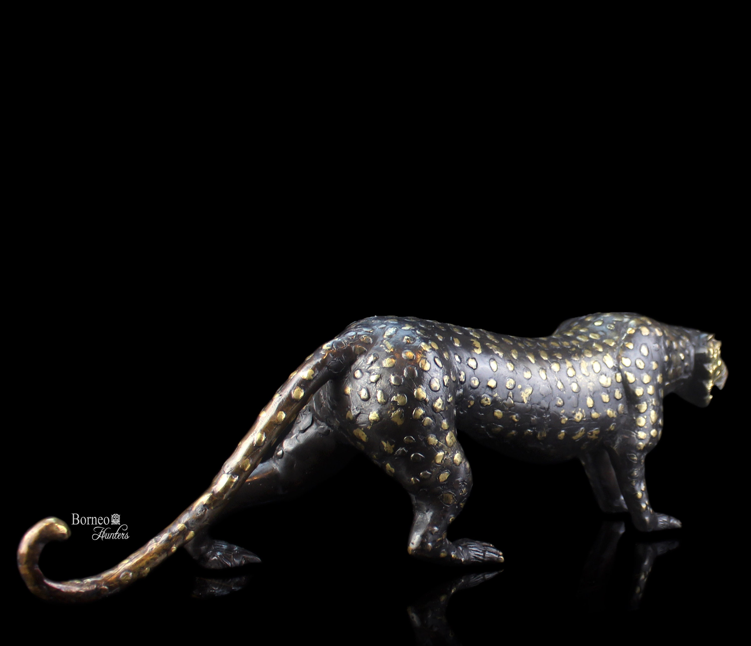 18.5 Brass Cheetah Realistic Cheetah Figurine Hand Etsy