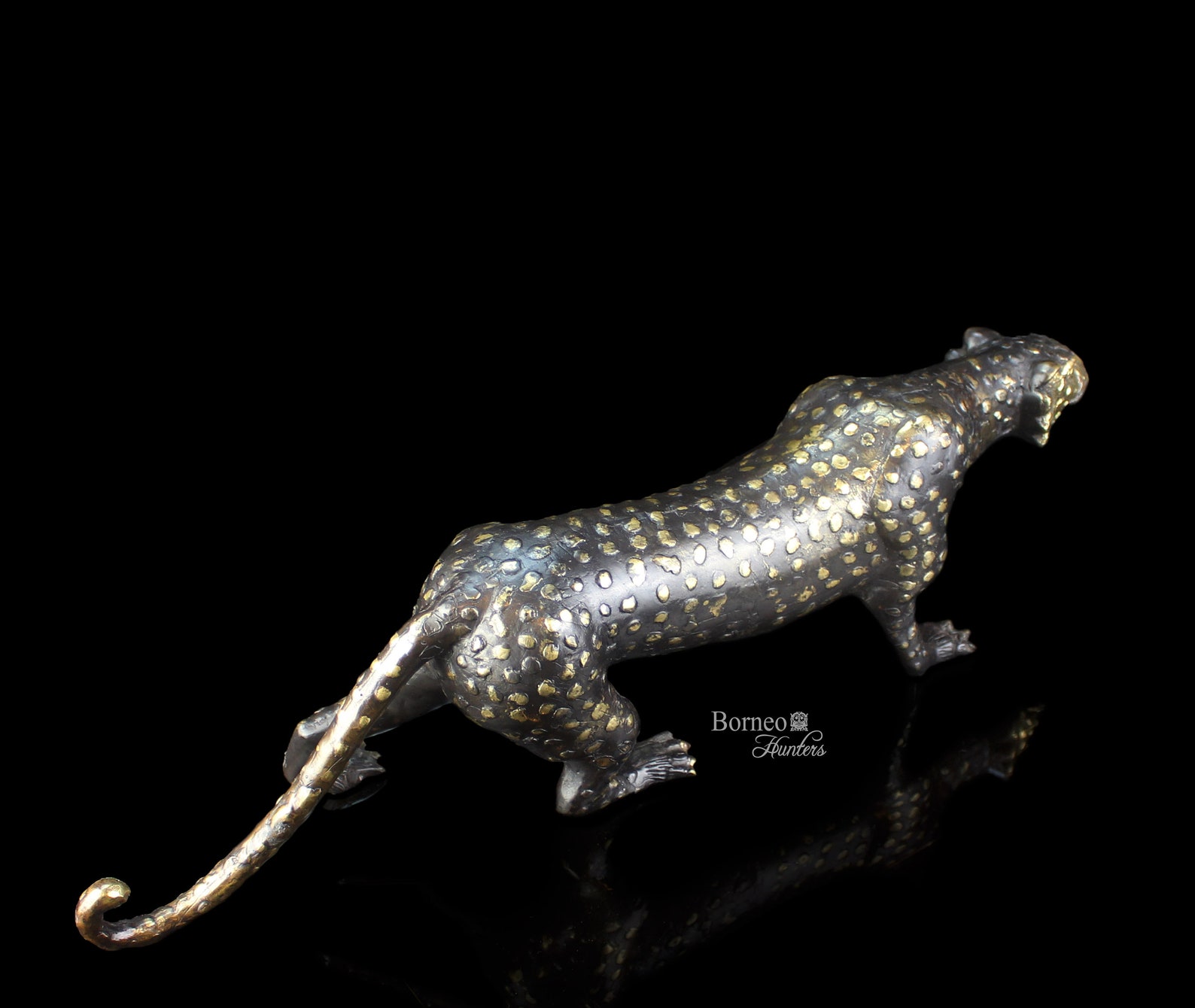 18.5 Brass Cheetah Realistic Cheetah Figurine Hand Etsy