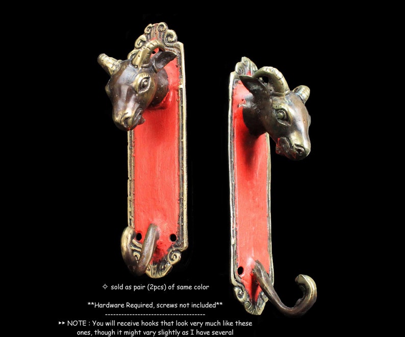 Goat Coat Hook/Key Hook/Hat Hook Decorative Jewelry Holder Etsy