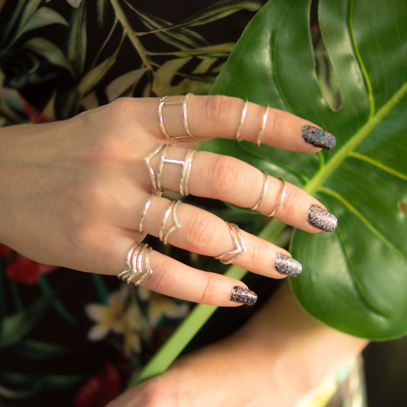 sterling silver stackable ring silver ring dainty simple silver stackinig ring silver rings for women minimalist jewelry rings for men