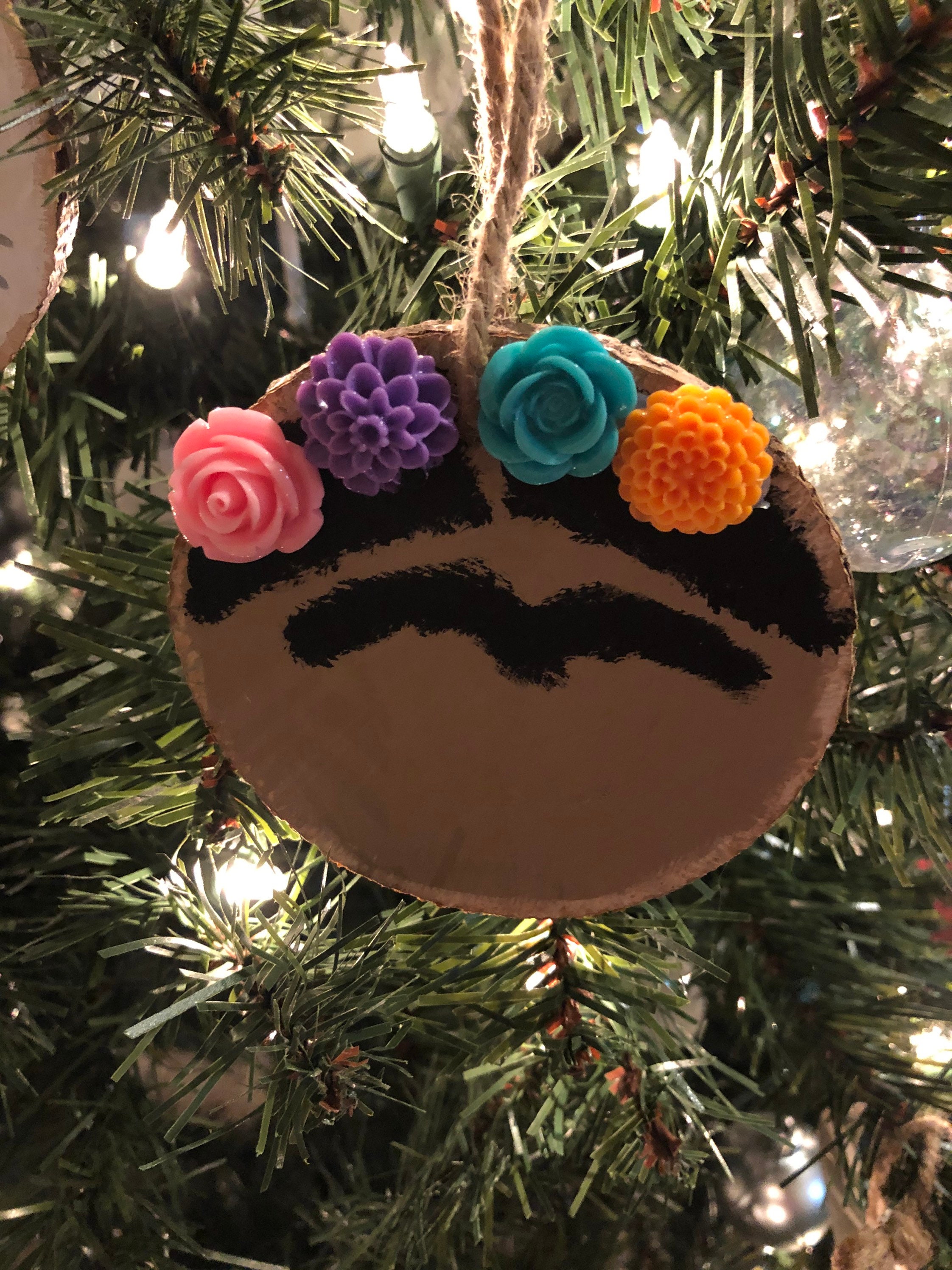 Handcrafted Frida Kahlo Inspired Christmas Ornament - Etsy