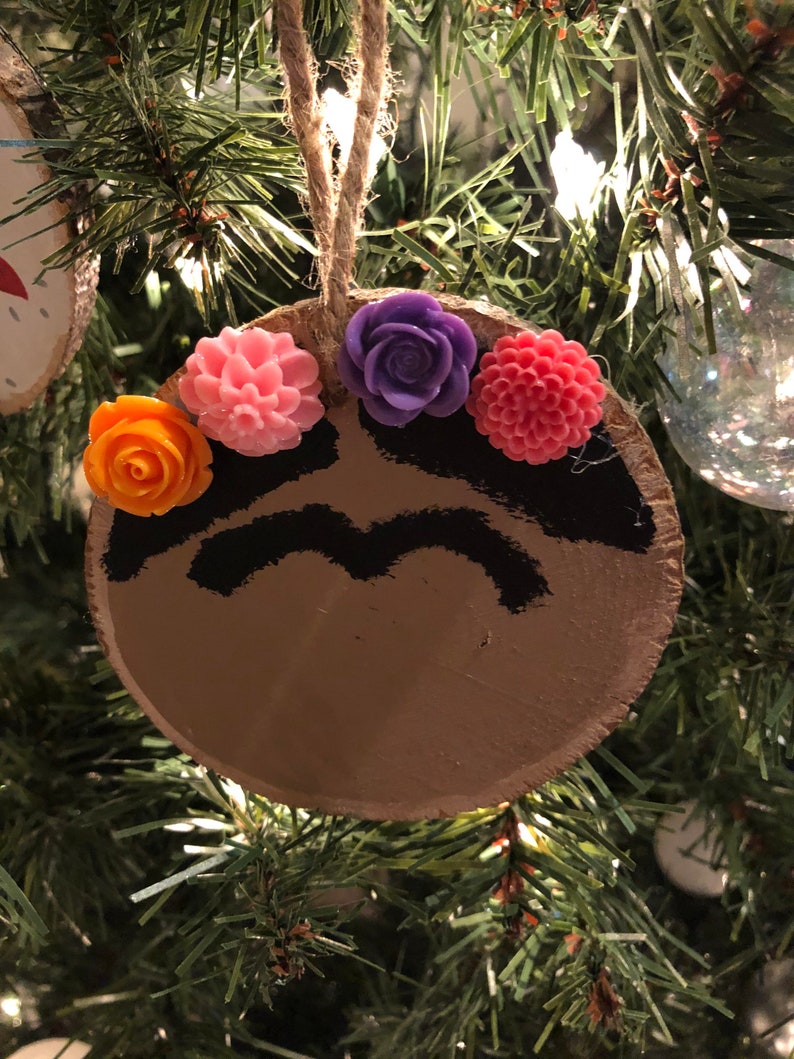 Handcrafted Frida Kahlo Inspired Christmas Ornament - Etsy