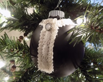 Handcrafted RBG Inspired Christmas Ornament