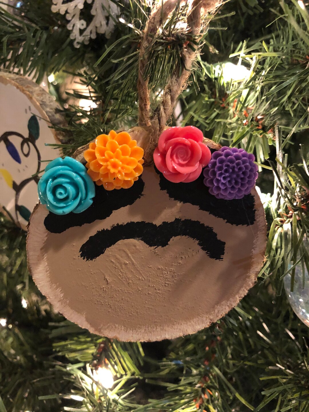 Handcrafted Frida Kahlo Inspired Christmas Ornament - Etsy
