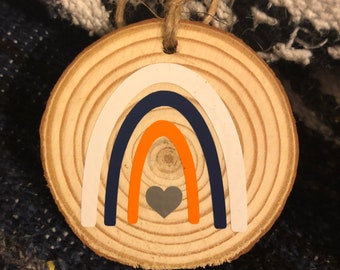 Handcrafted Boho Rainbow Inspired Christmas Ornament