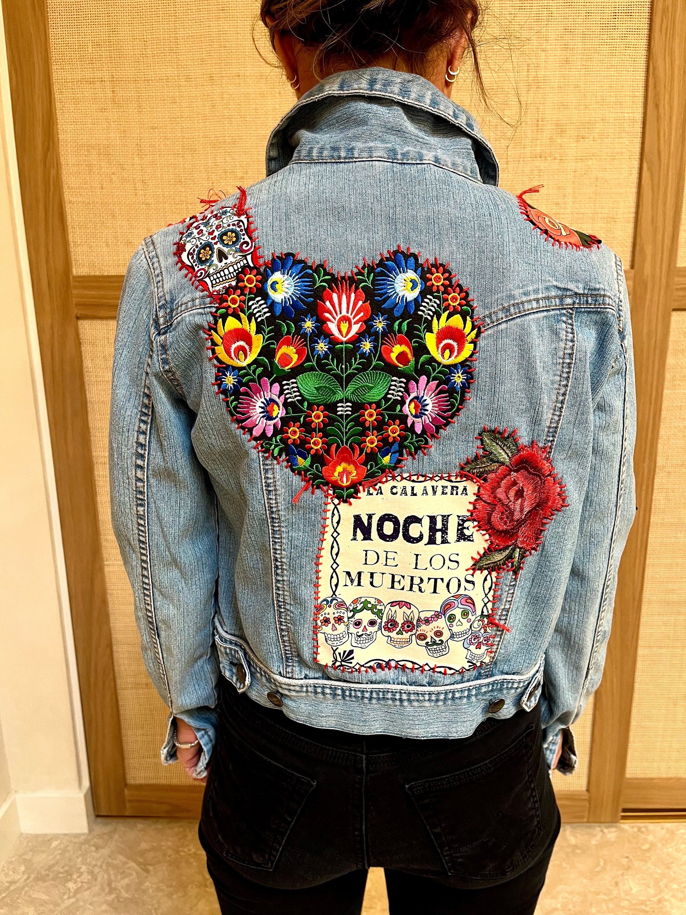 Etsy denim jacket discount