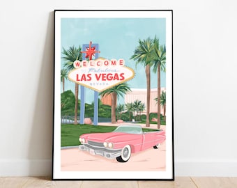 Las Vegas Kunstdruck, Las Vegas Kunst, USA Kunst, Las Vegas Druck, Las Vegas Plakat, Las Vegas Kunst, Las Vegas nevada, Las Vegas Reiseplakat