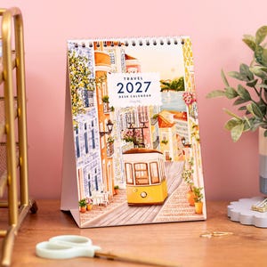 Resor 2027: Skrivbordskalender, Månadskalender, Planerare, Skrivmaterial, Kontorsdekor, Skrivbordstillbehör, Resepresent, Presentkort