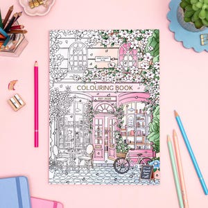 Colouring Book: Shopfront Scenes by Simply, Katy