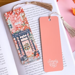 Autumn Bookshop, Bookmark, Pumpkin Spice, Fall, Autumn, Book Lover gift, Cottage Core