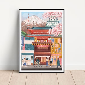 Tokyo, Tokyo Japan, Tokyo Print, Tokyo Poster, Tokyo Travel Print, Tokyo Wall Art, Tokyo Gift, Travel Gift, Travel Poster, Housewarming