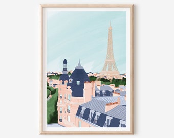 Paris, Paris art print, Paris art prints, Cafe paris art print, Paris wall art, Wall Decor, Housewarming gift, Engagement gift, Travel Print