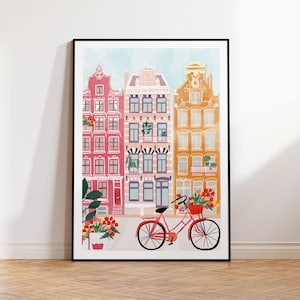Amsterdam City Print,Amsterdam Print,Amsterdam Wall Art,Amsterdam print, Netherlands art, Amsterdam wall decor, Holland print, Travel Print