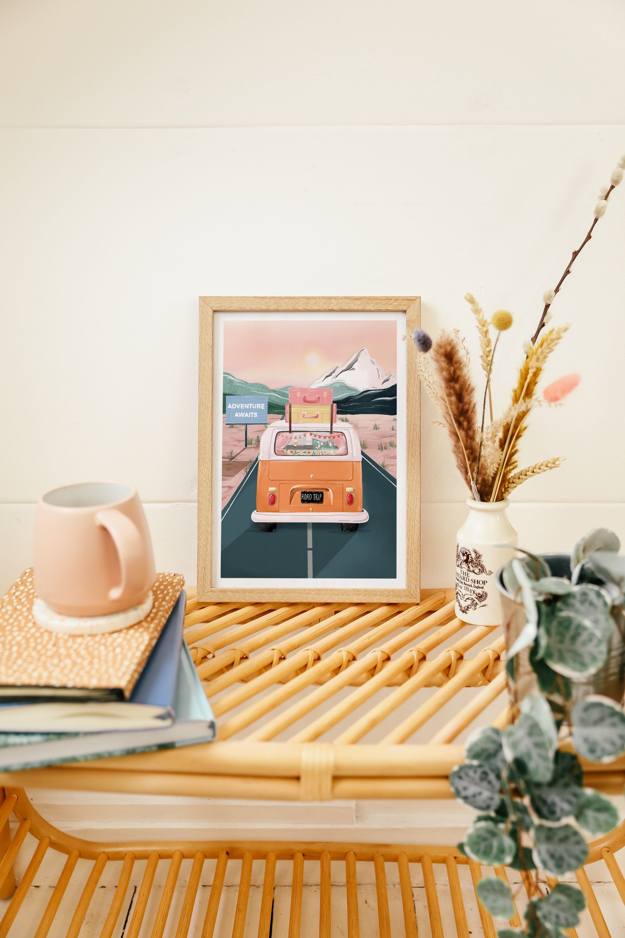 Impression de Camping-Car Vw, Impression d'art Camping-Car, Art Affiche Voyage Voyage, Voyage