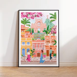 Río de Janeiro, Brasil, Lámina artística, Láminas de viaje, Decoración del hogar, Regalo de inauguración de la casa, Maximalista, Decoración de la sala de estar, Regalo de aniversario, Viajes