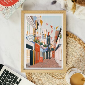 Brighton, Brighton The Lanes,Brighton print, Brighton poster, Brighton art, Brighton poster, Living room print, Seaside prints image 5