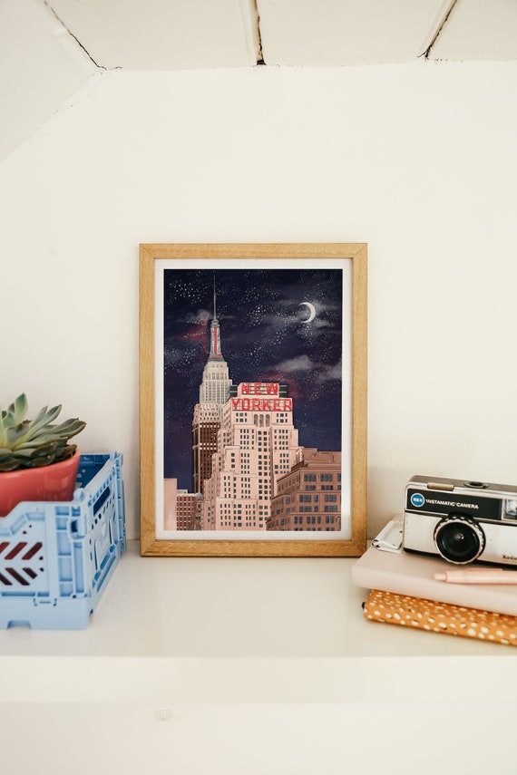 New Yorker Art print, New York art print, New York travel art, NYC print, New York poster, New York travel poster, NYC print, New York