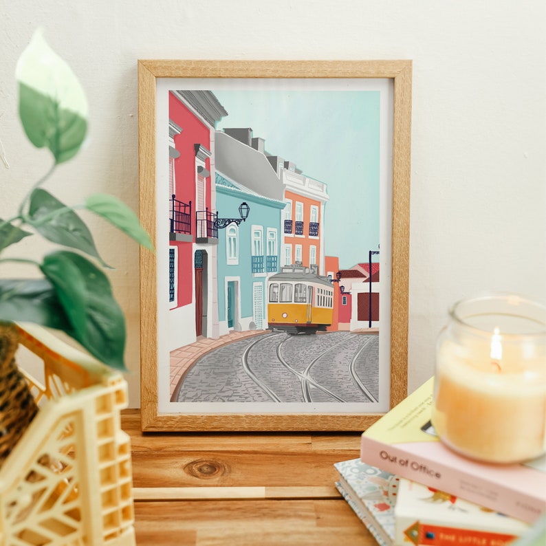 Lisbon Art Print Portugal Art Print Lisbon Print Lisbon Etsy