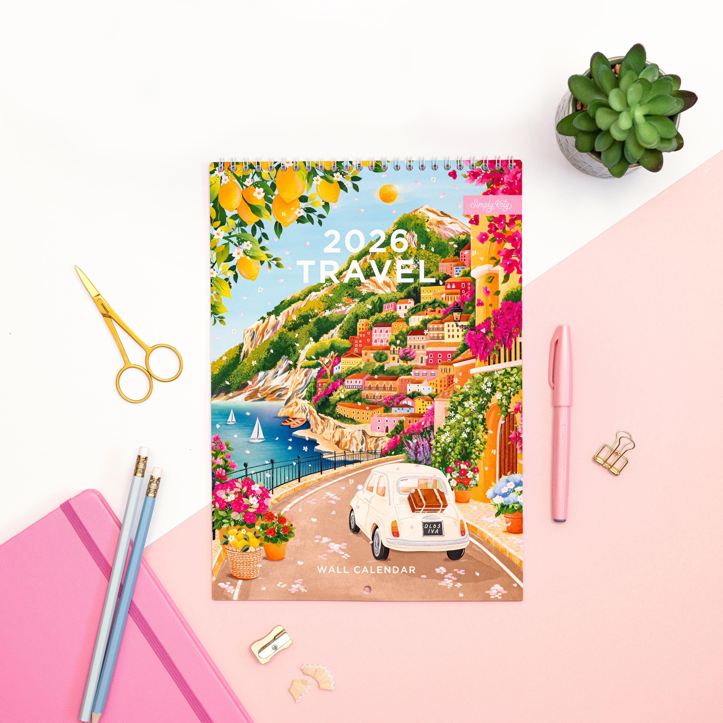 Calendrier Mural 2026 Avec Chouettes - Grandes Cases Lignées Pour Planifier Chaque Mois | Organisation Maison, Bureau, école